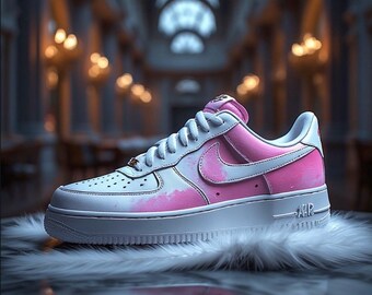 Custom Nike Air Force 1 Low Sneakers - Strawberry Lemonade  display picture 2
