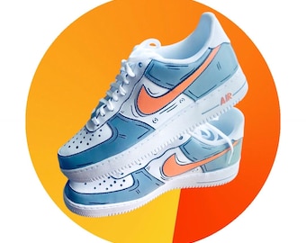 Custom Painted Nike Air Force One Low | Hand-Painted Air Force 1s | Custom Nike Sneakers | Personalized AF1 Shoes | Streetwear Art Shoes
