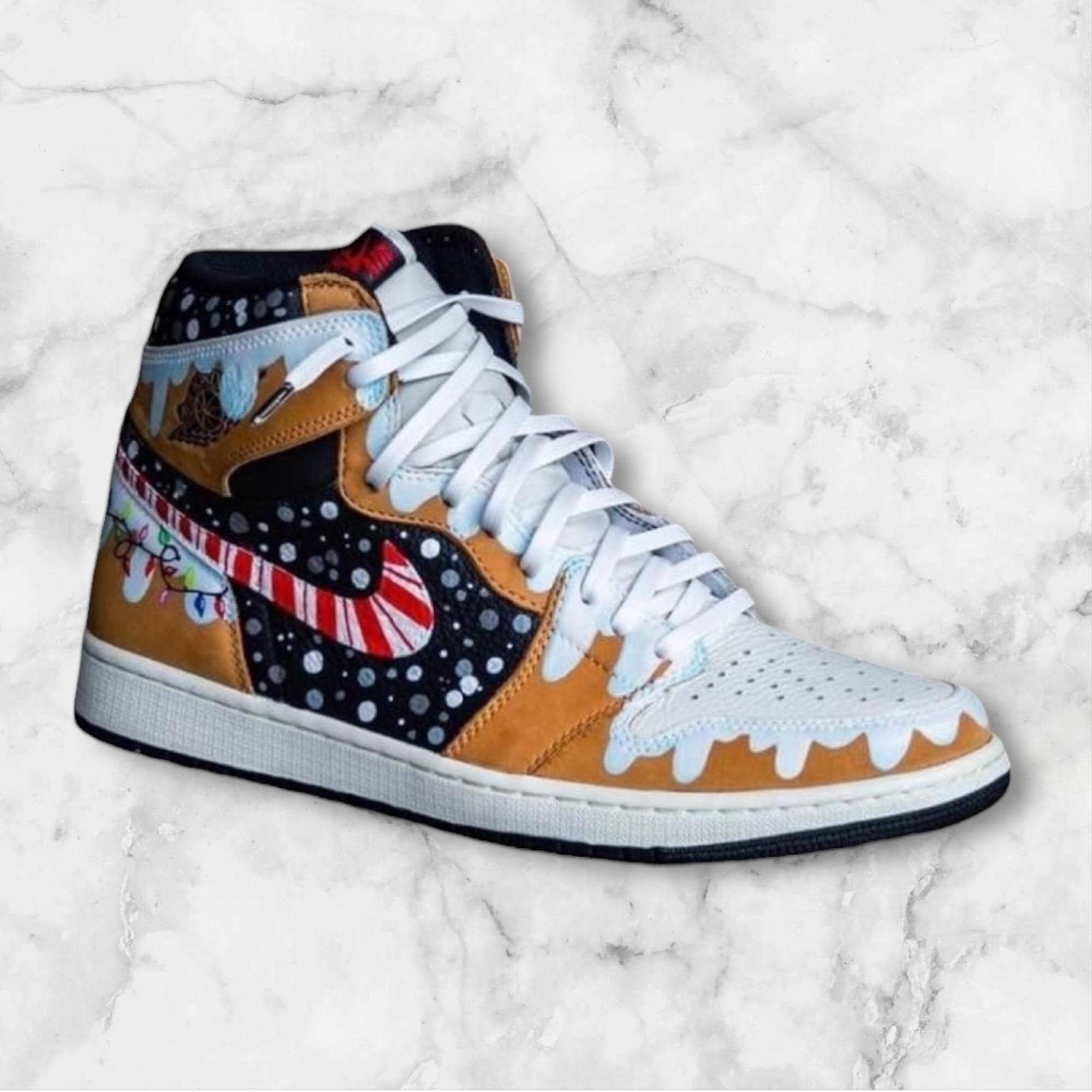 Custom Christmas Edition Jordans Nike Air Jordan Christmas