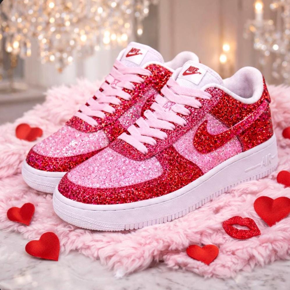 pink sparkle nikes