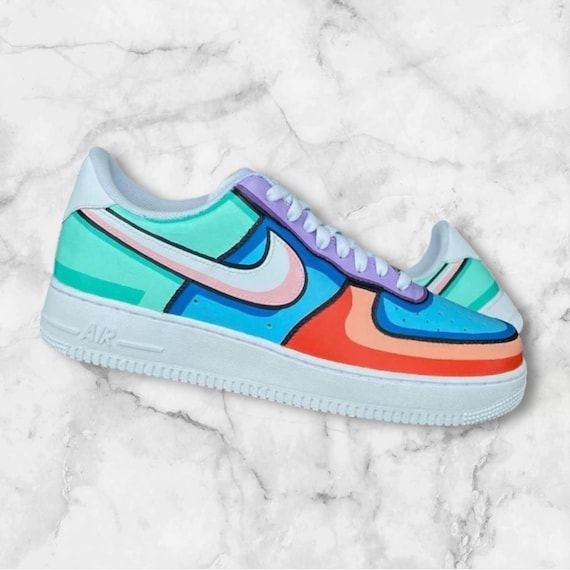 nike with colorful sole