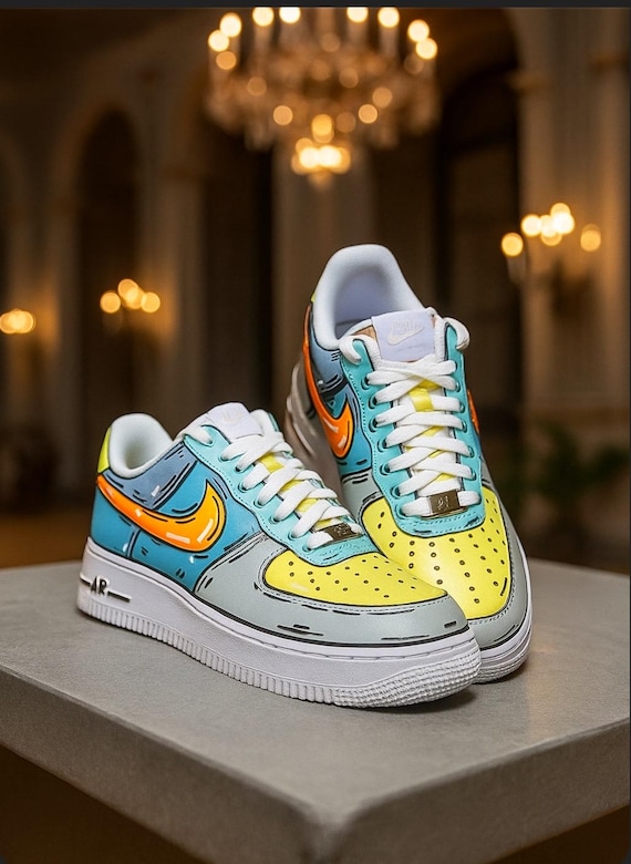Comic Book Painted Nike Air Force 1 | Hand-painted Pop Art AF1