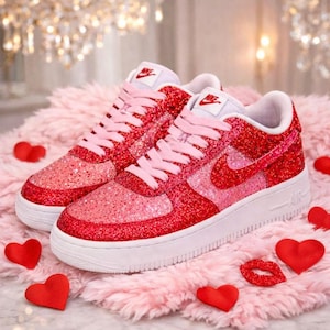 air force 1 pink glitter