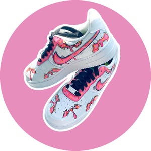Nike Donut Shoes Hand Painted Nike Air Force 1 Low Dunks Donut Adults Children Cool Trending Nike