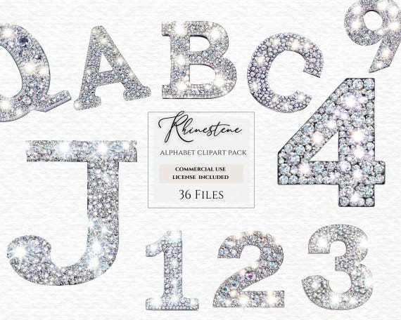 Rhinestone alpha clipart,commercial use,POD usage,rhinestone clipart,faux rhinestone png,rhinestone patch png,rhinestone