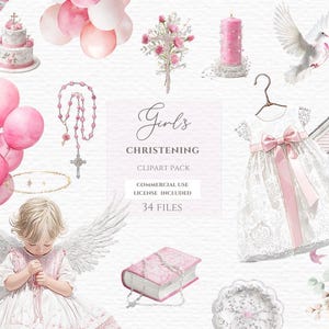 Christening dress clipart Baptism Watercolor Clipart, Christening Clipart, Watercolor Cross Png, Religious Clipart, Watercolor Baptism.