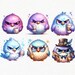 Grumpy Birds Clipart, Digital Crafting, Clip Art, Digital Clipart ...
