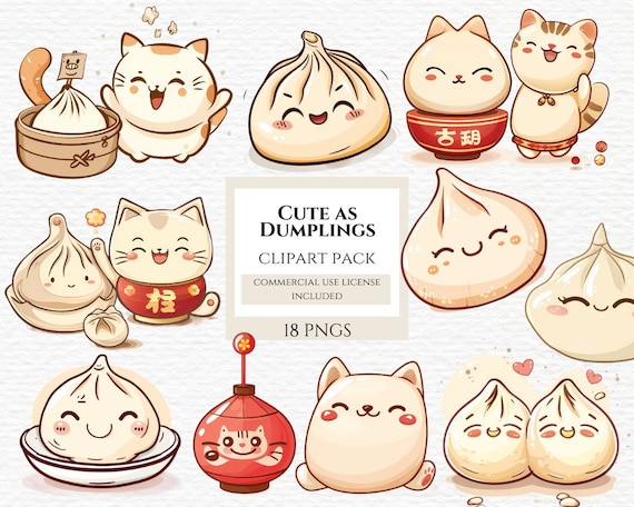 Dumpling clipart, commercial use png, digital sticker png, digital planner png, dumpling png, dumpling clipart. Learn more in description.