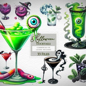 Clipart cocktail di Halloween, png festa di Halloween, png spezie di zucca, png bevanda di Halloween, cocktail di Halloween, menu del bar di Halloween, bevanda di Halloween