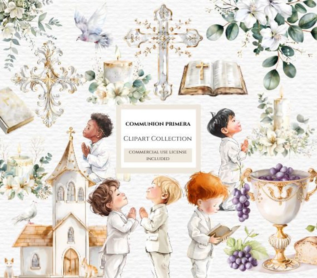 Clip Art Primera Communion Bundle. Learn More in Description Below. - Etsy