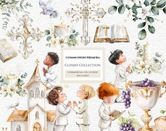 Clip art Primera communion bundle. Learn more in description below.