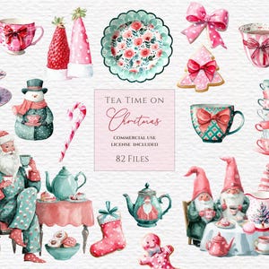 クリスマス ティー カップ クリップアート 水彩 ピンク クリスマス png、コケット カップ、プレッピー ティー セット、アフタヌーン ティー png、ジャンク ジャーナル png、ファッシーカット png。
