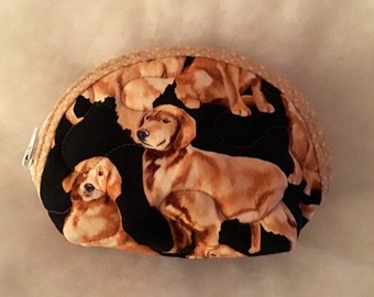 Small Quilted Purse - Golden Retriever