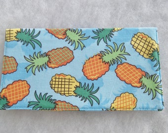 Pineapples - checkbook cover