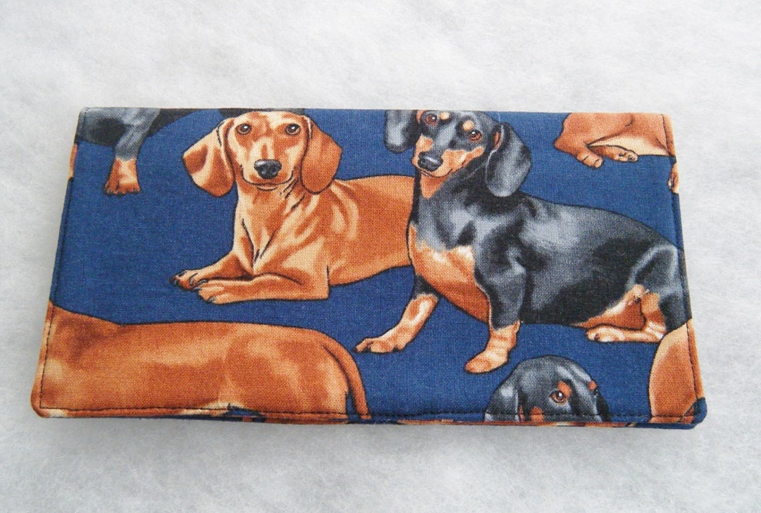 Dachshunds Realistic - Checkbook Cover - Etsy