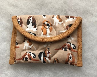 Quilted Card Holder - Basset Hound