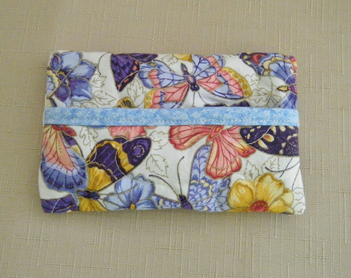 Tissue Holder Quilted Butterflies Etsy