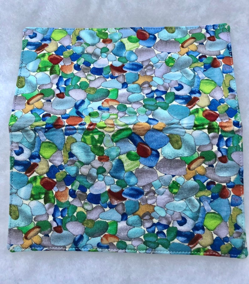 Seaglass checkbook cover image 2