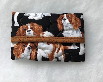 Tissue Holder Quilted - Cavalier King Charles Spaniel