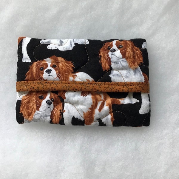 Tissue Holder Quilted - Cavalier King Charles Spaniel