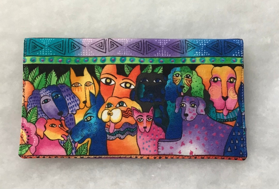Laurel Burch Dogs and Cats Checkbook Cover Etsy
