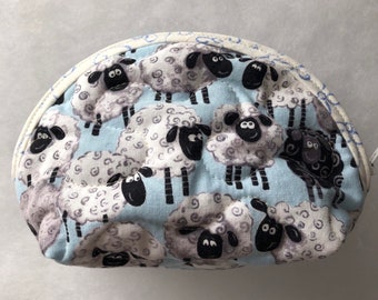 Silly sheep2 - Small Quilted Purse