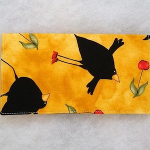 Checkbook Cover Dancing Crows image 1