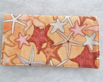 Starfish - checkbook cover