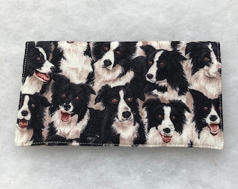 Border collies - Checkbook Cover