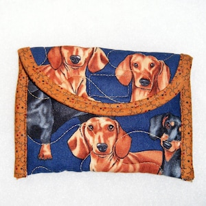 Card Holder - Dachshunds realistic
