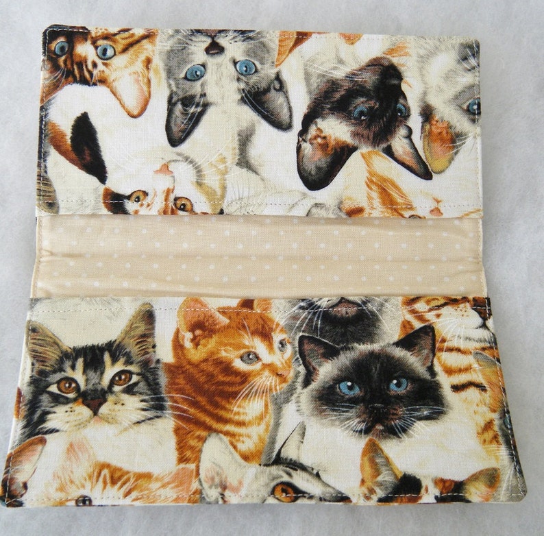 Realistic Cats Checkbook Cover Etsy