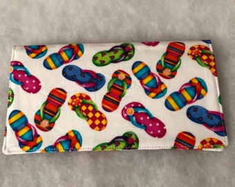 Checkbook Cover - Flip flops4