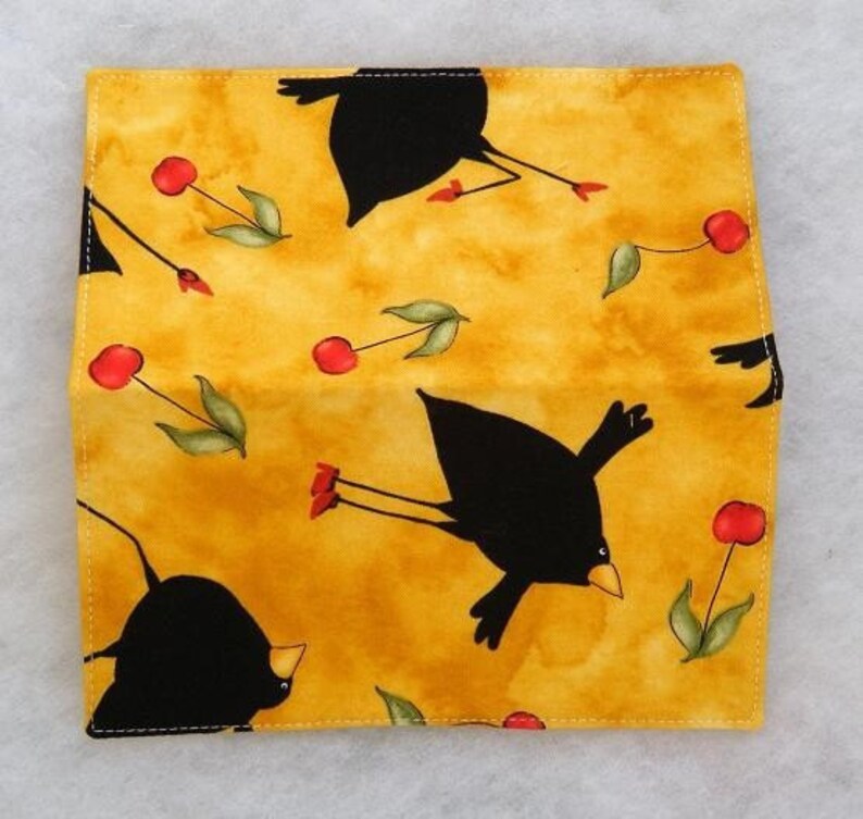 Checkbook Cover Dancing Crows image 3