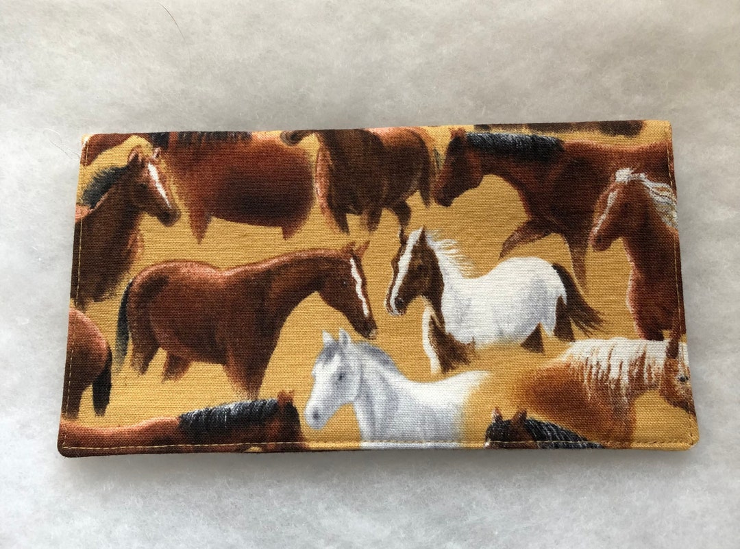 Horses Checkbook Cover Etsy