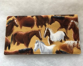 Horses - Checkbook Cover