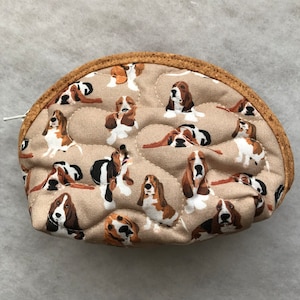 Small Quilted Purse- Basset Hound