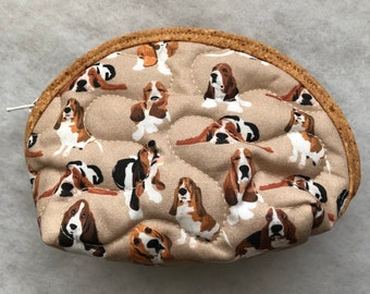 Small Quilted Purse- Basset Hound