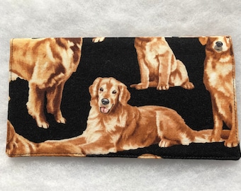Golden Retrievers - Checkbook cover