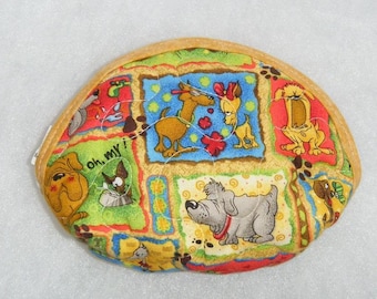 Small Quilted Purse - Doggy World