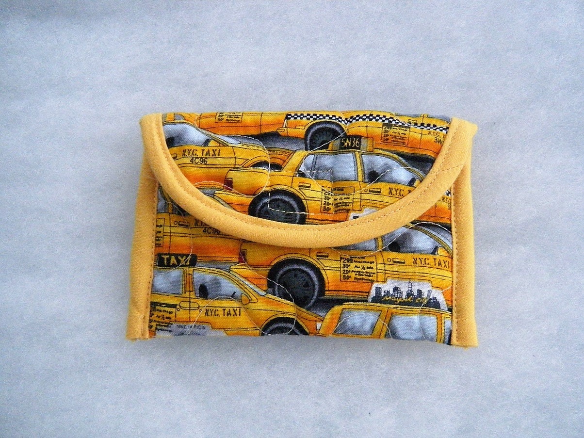Yellow Cab Pouch - Etsy