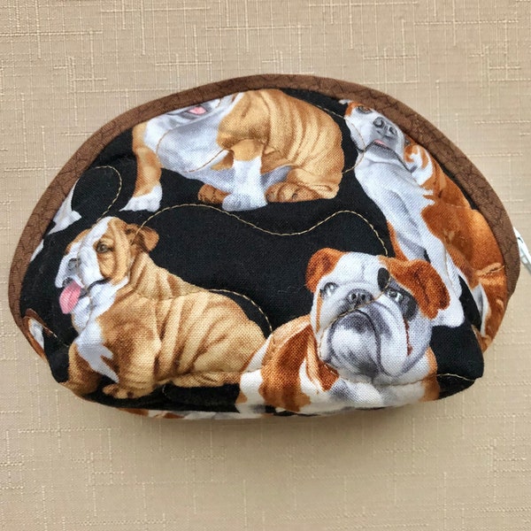 Bulldogs - Small Quilted Purse