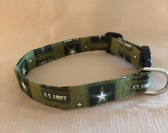 US Army military green - Dog Collar