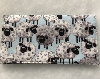 Silly Sheep2 - Checkbook cover