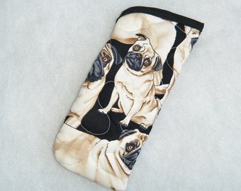 Gewatteerde bril/zonnebrilhouder - PUGS
