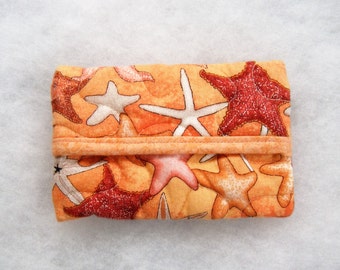 Starfish - quilted tissue holder