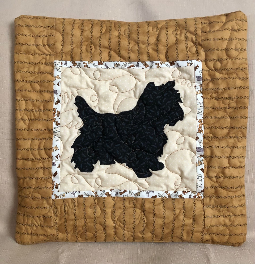 CAIRN TERRIER Quilted Dog Throw Pillow 16 Etsy