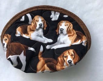 Beagles - Small Quilted Purse
