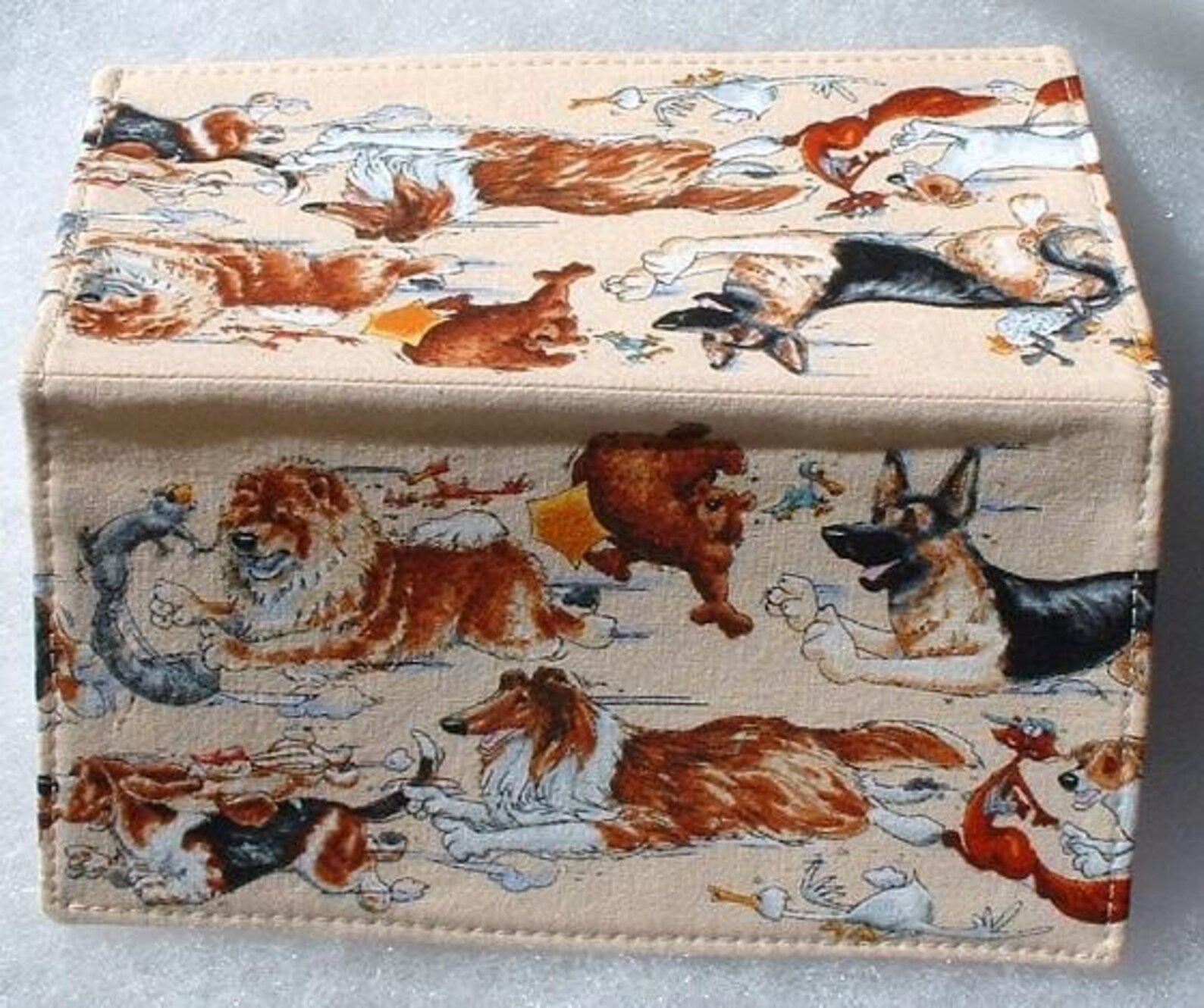 Checkbook Cover Dog Chase Etsy