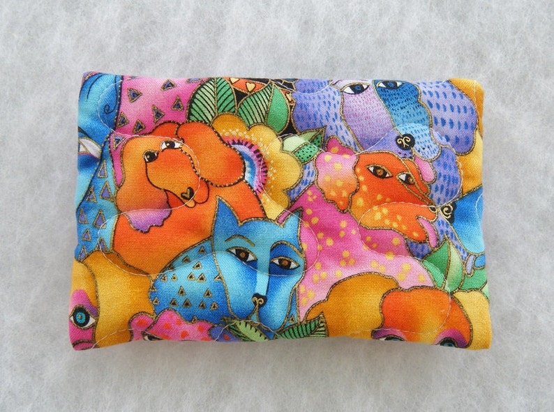 Tissue Holder Quilted Laurel Burch DOG canine image 2