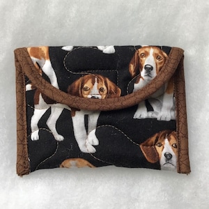 Quilted Card Holder - Beagles2